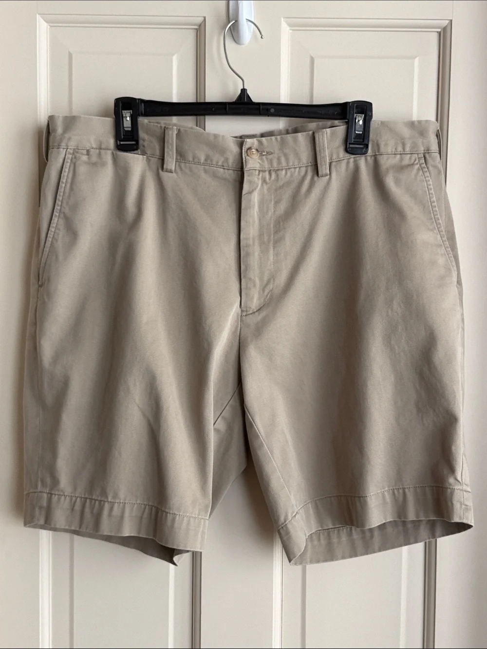 Polo by Ralph Lauren Men's Flat Front Khaki Shorts - Light Tan